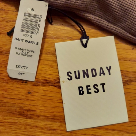 Aritzia Sunday Best Baby Waffle Kick Flare Pant In Turner Taupe - Picture 9 of 15